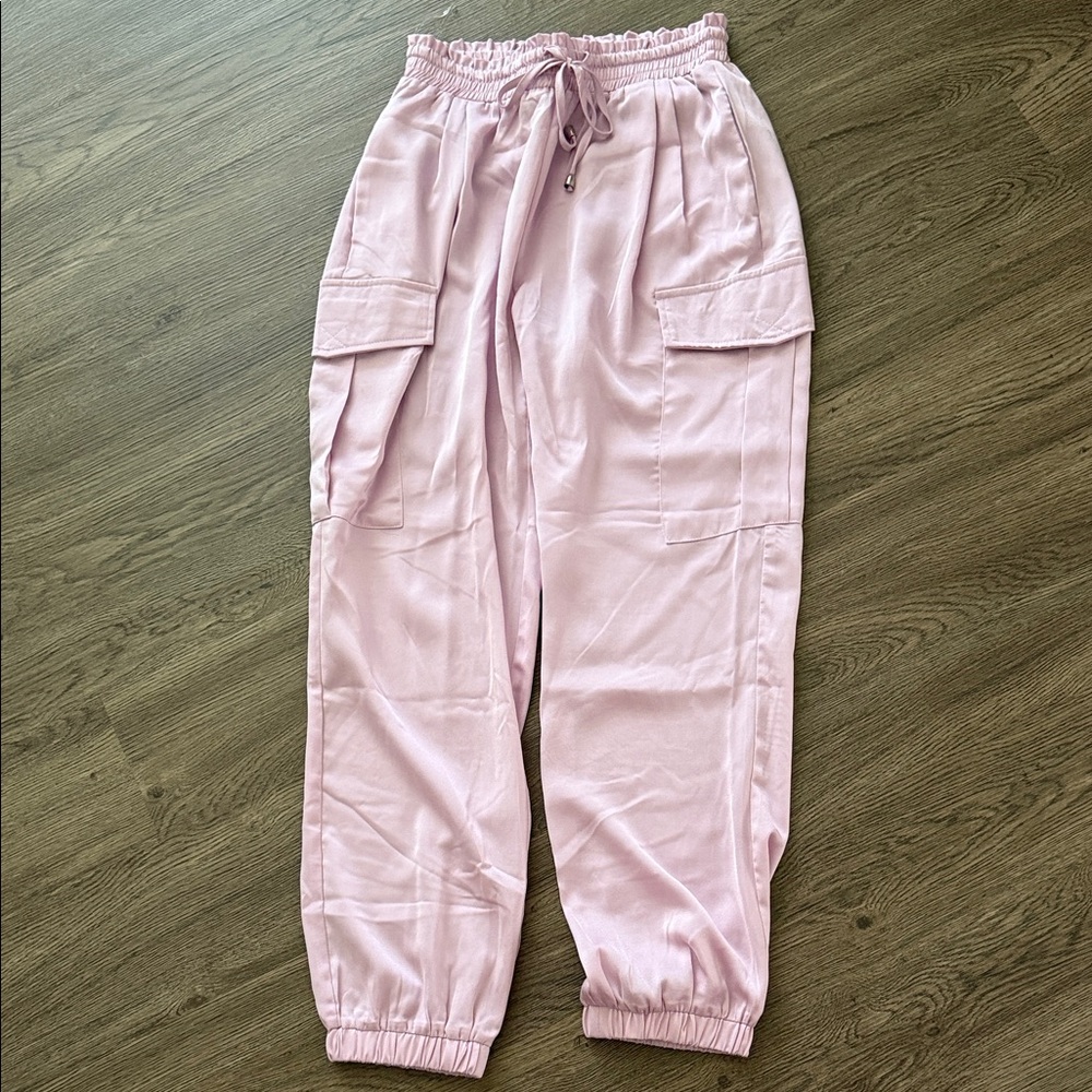 Entro Pink Cargo Jogger Pants